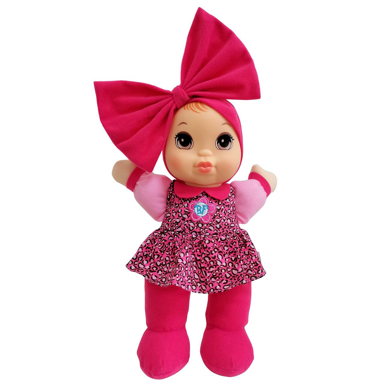 Goldberger Baby's First® Kisses™ 14" Baby Doll with Animal Print Top